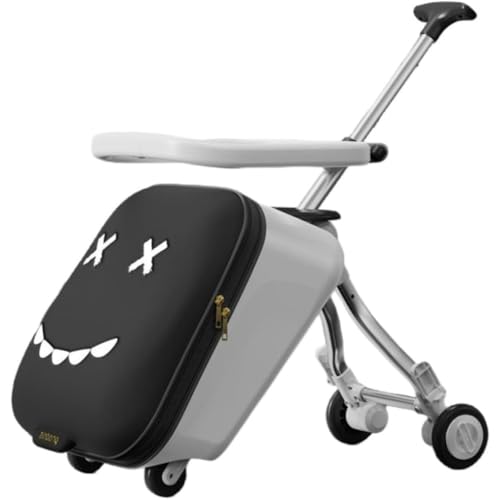 子供用スーツケース乗れる キッズ キャリーケース 40L大容量 ホワイト Amazon | [Hopeholic] 子供用スーツケース乗れる キッズ